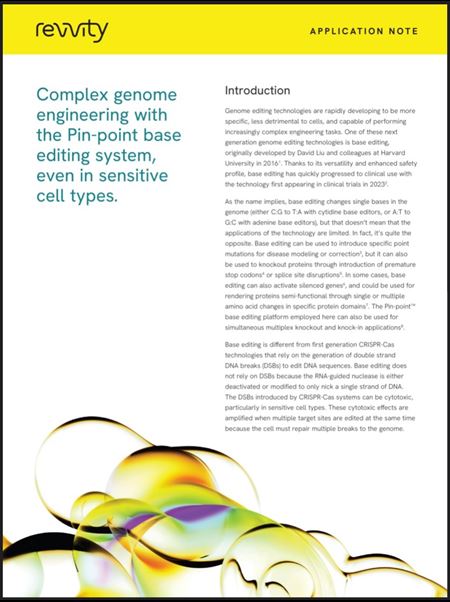 base editing in sensitive cells - app note image